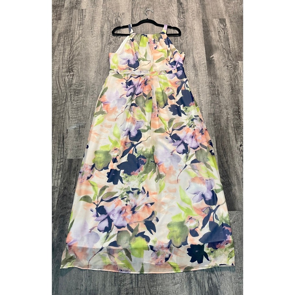 ModCloth Womens XL Sleeveless Watercolor Floral Maxi Dress Pastel‎ Romantic - Picture 5 of 8